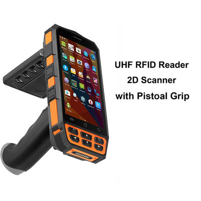 5.0 인치 2G 무선 UHF RFID 독자, 세륨 장거리 RFID 스캐너