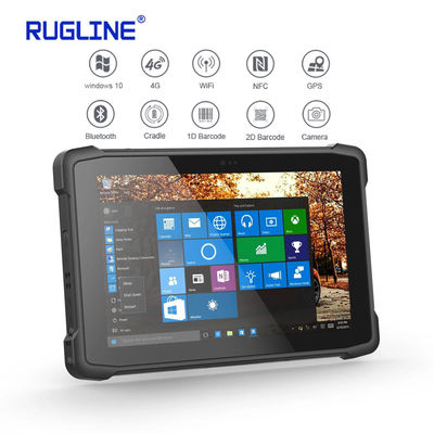 1.33GHz BT4.1 Windows 10 견고한 태블릿 PC 바코드 스캐너 충격 방지