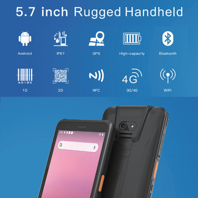 무선 BT5.0 64G 430Nits Android 휴대용 PDA 방진