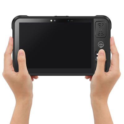 UHF 지문 스캐닝을 가진 IP65 4G LTE 8 인치 안드로이드 태블릿 PC 8000mAh