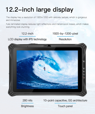 앞 2.0MP 후방 8.0MP 카메라와 윈도우 10 IPS 울퉁불퉁한 태블릿 PC