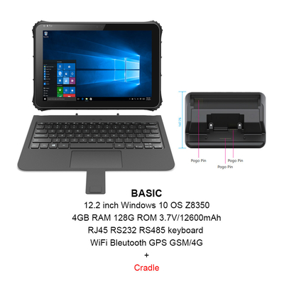 NFC 지원 ISO / 국제전기기술위원회와 16시 10분 윈도우 울퉁불퉁한 태블릿 CPU Z8350