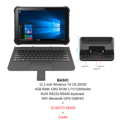 NFC 지원 ISO / 국제전기기술위원회와 16시 10분 윈도우 울퉁불퉁한 태블릿 CPU Z8350