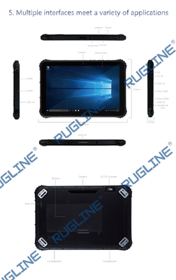 NFC 지원 ISO / 국제전기기술위원회와 16시 10분 윈도우 울퉁불퉁한 태블릿 CPU Z8350