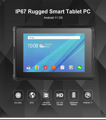 안드로이드 OS 울퉁불퉁한 태블릿 PC 8 인치 800X1280 IPS GPS IP67 현명한 RF8R